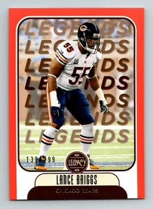 2021 Panini Legacy Legends Red /299 Lance Briggs #110 - Picture 1 of 2