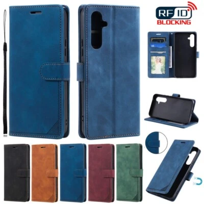 For Samsung A14 A34 A54 A23 A53 A73 A32 Leather RFID Wallet Case Magnetic Cover - image 1 of 4
