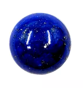 9mm Natural Lapis Lazuli Round Cabochon AAA+ Untreated German Cut - Picture 1 of 2