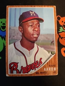 1962 Topps #320 Hank Aaron - Picture 1 of 4