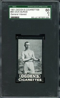 1901 Ogden's Cigarettes General Interest Series A Boxing #85 Dick Burge SGC 5 - Image 1 of 2