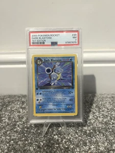 Pokemon 1st Edition Dark Blastoise 20/82 Rare Team Rocket Pokemon Card PSA 7 - Picture 1 of 2