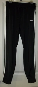 Adidas Damen Sport schwarz 3-weiße Streifen Fleece Kordelzug Wst Jogginghose L (16-18) - Bild 1 von 13