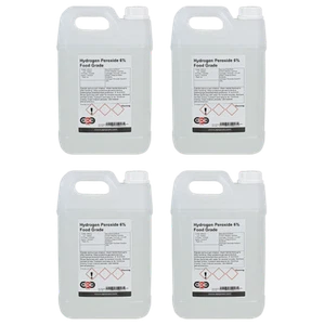 Hydrogen Peroxide 6% 20 Litre (4x5L) Food Grade *Free P&P* - Picture 1 of 1