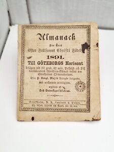 Antyczny szwedzki almanach kieszonkowy kalendarz pamiętnik 1891