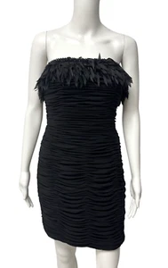 JS Collections women's evening formal dress scrapples black size 6 - Picture 1 of 14