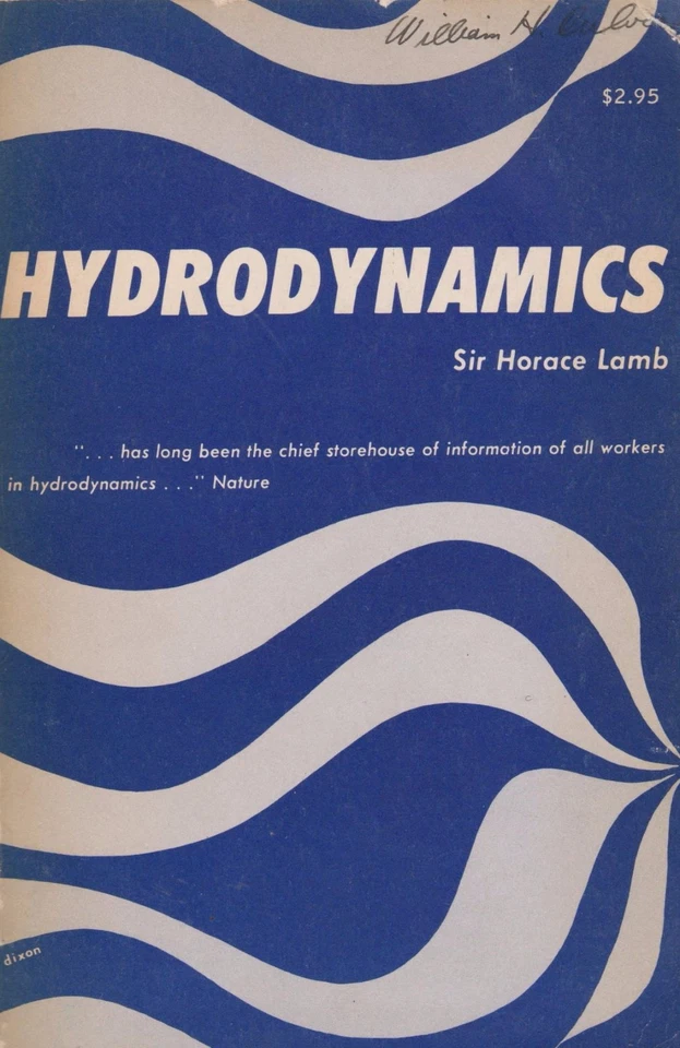 Hydrodynamics by Horace Lamb (1945, Paperback) Ship Hill Design - Image 1 of 1