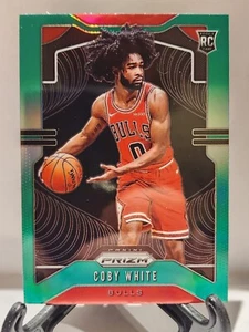 Panini Prizm Coby 2019-20 blanco verde Prizm radiocontrol #256 Chicago Bulls - Imagen 1 de 2
