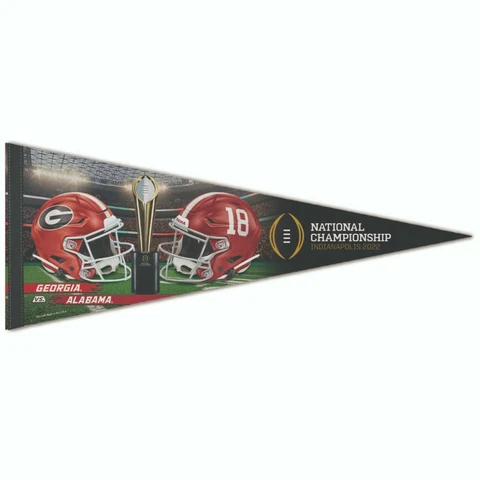 GEORGIA BULLDOGS VS. ALABAMA CRIMSON TIDE 2021 PREMIUM QUALITY PENNANT 12"X30" Cover