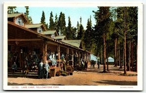 Postcard Lake Camp Yellowstone National Park UNP Haynes - Picture 1 of 2