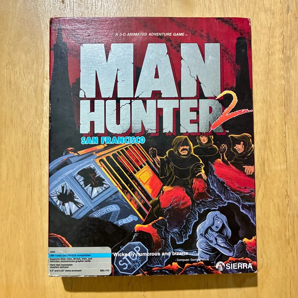 Manhunter 2: San Francisco (1989, Sierra) PC Big Box Game– Vintage Complete-Rare - Image 1 of 4