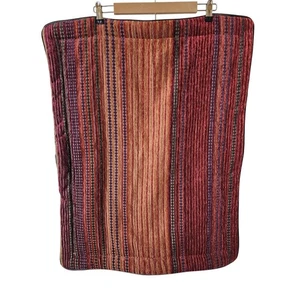 CROSCILL Orange Red Striped Textured STANDARD Accent Pillow Sham- Qty 1 - Picture 1 of 6