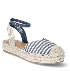 Time And Tru Women’s Blue And White Striped Wedge Shoes! NWT! Size 7. - Picture 1 of 9