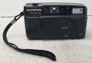 Olympus Trip AF 20 35mm Film Point and Shoot Camera Black Tested-VG Condition - Picture 1 of 13