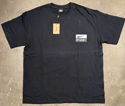Stussy Shirt Nike x Stussy Tee Tshirt Black Size XXL NWT Double Sided Streetwear - Image 1 of 4