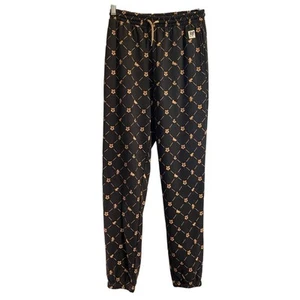 NWT Harry Potter Dark Gray and Cream Patterned Jogging Pants Youth Size 18 - Picture 1 of 10