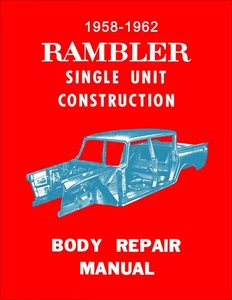 AMC Rambler Body Manual 1962 1961 1960 1959 1958 Classic Ambassador American - Imagen 1 de 8