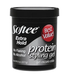 Gel de peinado de proteínas Extra Hold 32 OZ. Tarro, control de frizz, sin descamación, unisex - Imagen 1 de 12