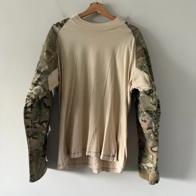 Camisa de combate Tru-Spec masculina grande cordura camada base tática bolsos militar - Imagem 1 de 4