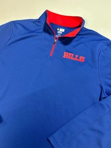 Ropa de equipo Buffalo Bills 1/4 cremallera pulóver polar para hombre talla L - TX3 cálido - Imagen 1 de 6