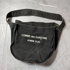 Comme des garcons homme plus shoulder bag Cotton Canvas black used from Japan - Picture 1 of 12