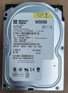 Western Digital 20GB WD200EB-75CPF0 3,5" IDE Laufwerk - Retro Vintage - Bild 1 von 1