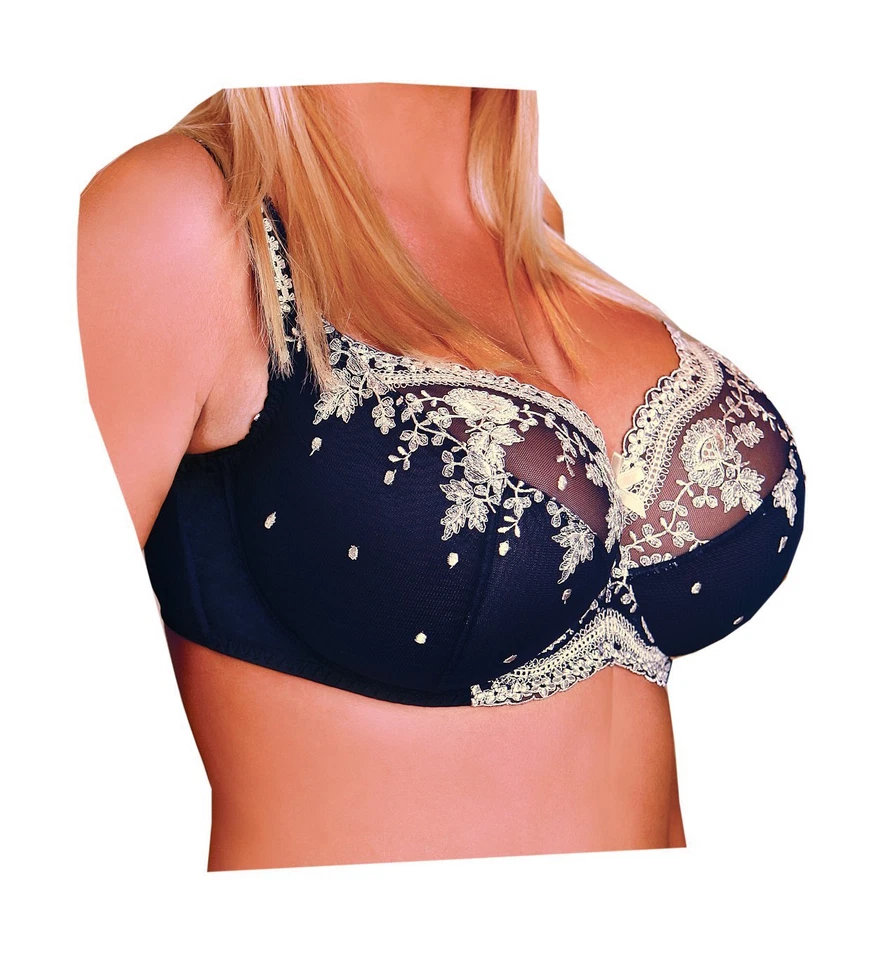 BH soft mit Bügel in blau, KrisLine Dessous, Elizabeth,  - Bild 1 von 3