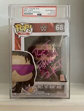 Bret Hitman Hart WWF WWE #68 Signed Autographed Funko Pop PSA Encapsulated