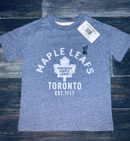 Toronto Maple Leafs Youth/Toddler NHL Hockey Light Blue Shirt NWT Cover