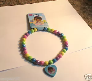 Disney Doc McStuffins Jewelry Necklace Beaded With Blue Charm NEW - Picture 1 of 3