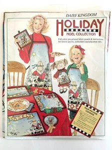 Daisy Kingdom Holiday Noel Cut & Sew Apron Fabric Panel Makes 3 Christmas Bunny - Picture 1 of 3
