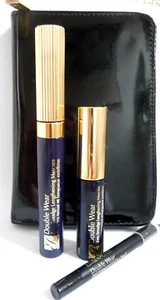 ESTEE LAUDER Double Wear Zero Smudge Lengthening Mascara Gift Set Blue Case NEW - Picture 1 of 2