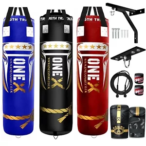 Heavy Duty 5ft Punch Bag Filled Kickboxing Punching Bags Boxing Training MMA 1X - Picture 1 of 22