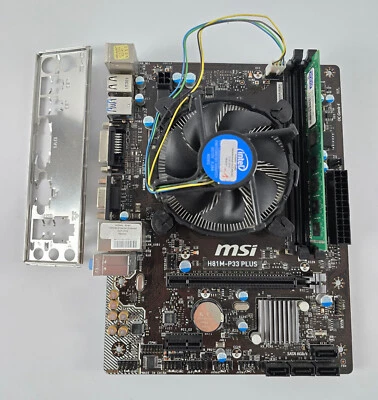 Intel Core i5 4440 + MSI H81M-P33 PLUS + 8GB DDR3 + CPU Kühler - Bild 1 von 2