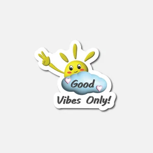 Good Vibes Only Vinyl Stickers Waterproof Car Bumper Laptop Bottle Phone Die Cut - Picture 1 of 11