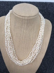 Vintage L.P.S 14K Gold 10 Stränge Perlenkette - Bild 1 von 4