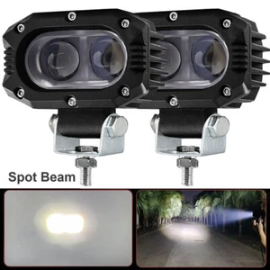 2Pcs 10W Motorcycle Motorbike LED Fog Lights Spotlight Headlight Lamp Universal - Picture 1 of 12