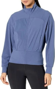 NWT $148 Sweaty Betty Women's Super Soft Zip Up Bomber in Endless blue sz S - Picture 1 of 8