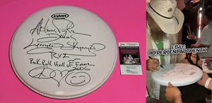 ARTIMUS PYLE LYNYRD SKYNYRD SIGNED DRUMHEAD W/ SKETCH *EXACT PROOF* *JSA COA* - Bild 1 von 4