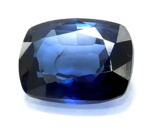 8.70 Ct Natural Certified Ceylon Blue Sapphire Cushion Cut Loose Gemstone - Picture 1 of 5