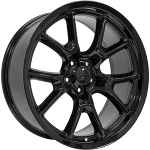 Gloss Black Wheel 20x9 for 2005-2023 Chrysler 300 - RVO2801 - Picture 1 of 3