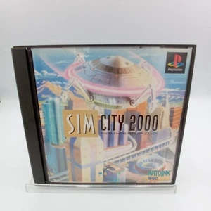 Sim City 2000 PS1 PlayStation 1 Authentic Japanese With Spine Complete - Picture 1 of 5