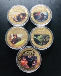 Star Wars Complete Set With Death Star On Reverse Side, Return Of The Jedi Coins - Picture 1 of 5