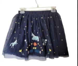 Hanna Andersson-sz 8-Unicorn-Make It Magic-Skirt-Tulle-Embroidery-appliqués - Picture 1 of 3