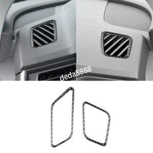 Carbon Fiber Dashboard Side Air Vent Outlet Trim Kit For Audi Q5 Q5L 2018-23 LHD - Picture 1 of 11