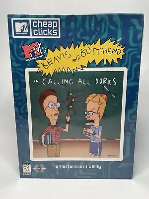 BEAVIS AND BUTT-HEAD - IN CALLING ALL DORKS WINDOWS PC Game 1996 Brand New - Image 1 of 4