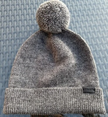 Sombrero Coach para mujer exclusivo de invierno mezcla de lana gris O/S Foto 1 de 3