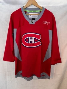 Maglia Montreal Canadians Reebok Ragazzi Hockey Allenamento Gioventù L/XL Bambini Rossa - Foto 1 di 3