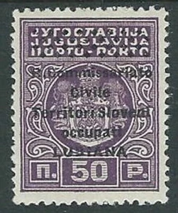 1941 LUBIANA SEGNATASSE 50 CENT SASSONE N. 6 MH * - M60-2 - Picture 1 of 1