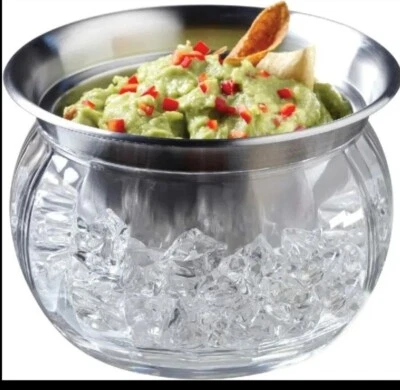 Prodyne Iced Dip-On-Ice Stainless-Steel Serving Bowl - Image 1 of 4